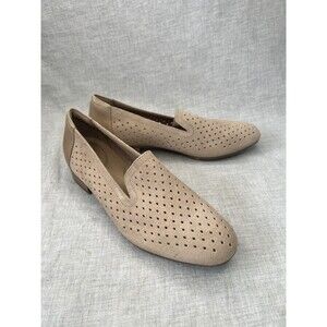 Collection By Clarks Women's 8M 8 Tan Suede Leather Juliet Hayes Slip On Loafers